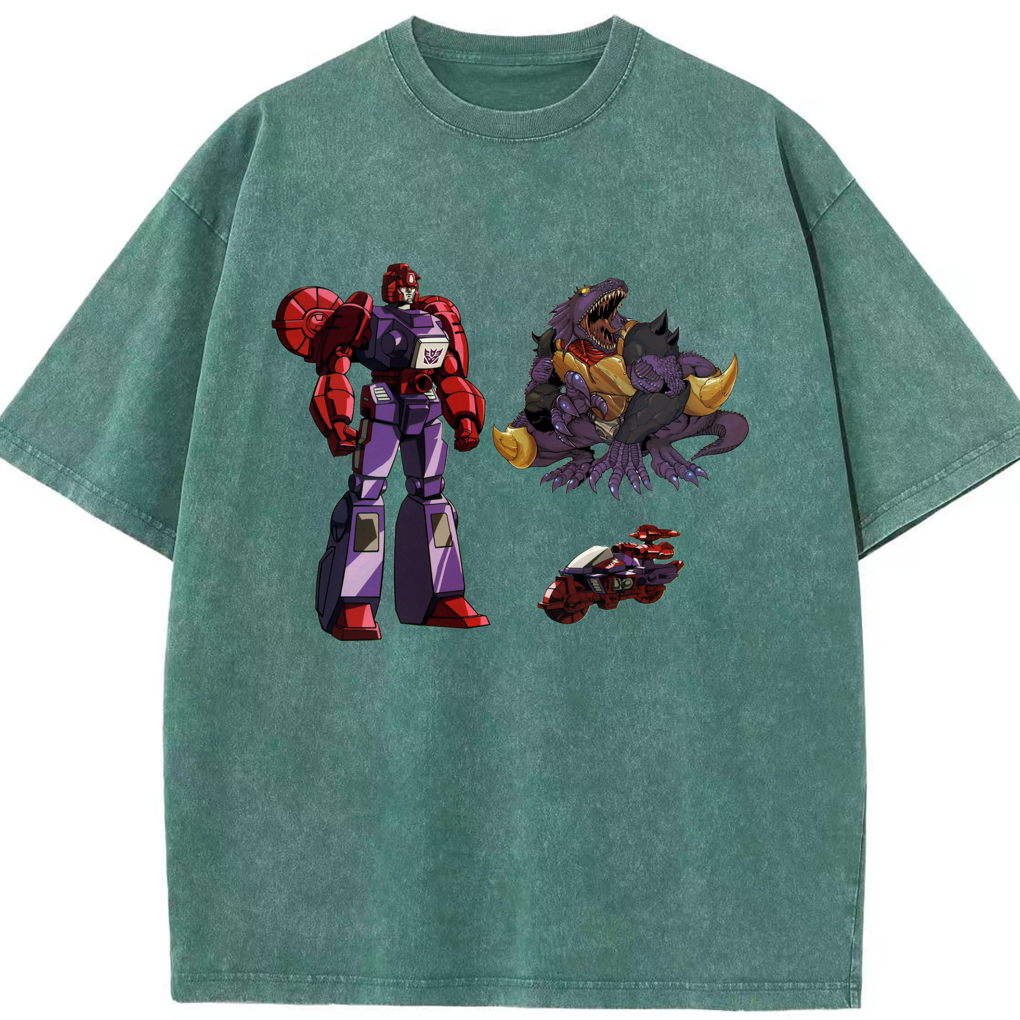 （画像用）  綿100% ヴィンテージ風 半袖Tシャツ（フロントプリント）